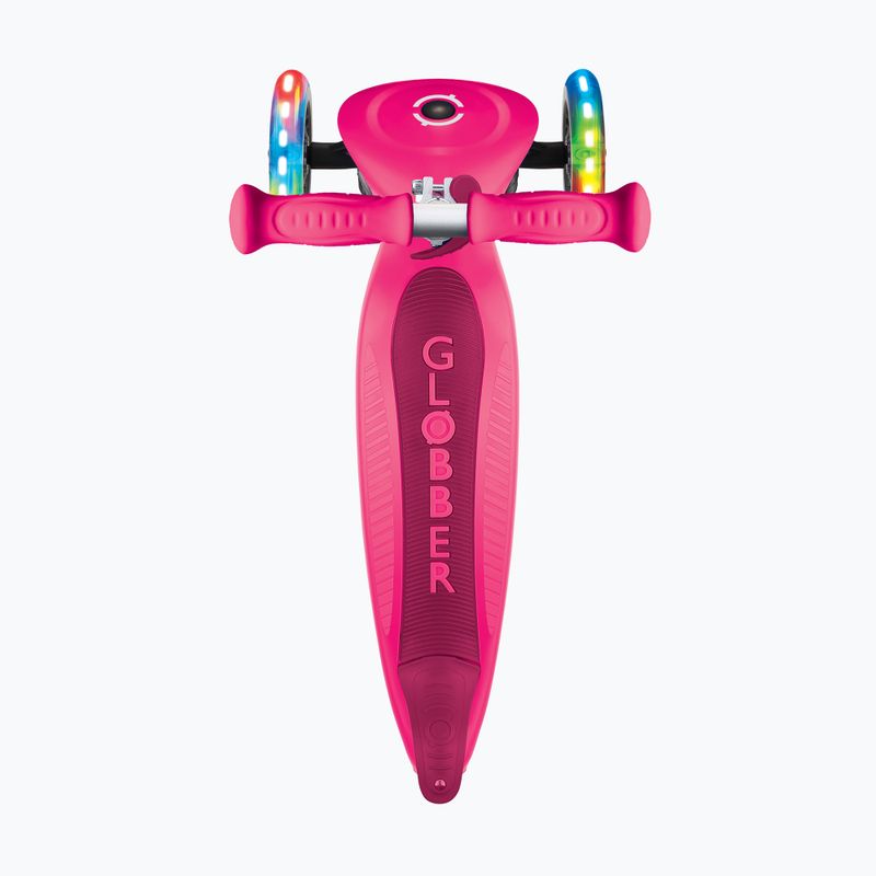 Monopattino a tre ruote per bambini Globber Primo Foldable Lights fuchsia 9