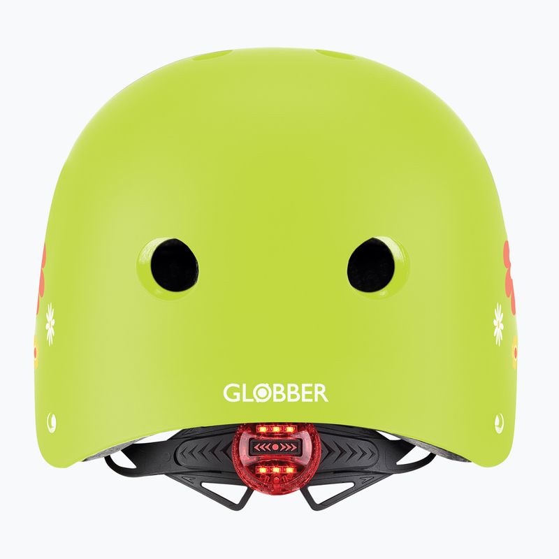 Globber Primo Fantasy casco per bambini verde lime fiore 3