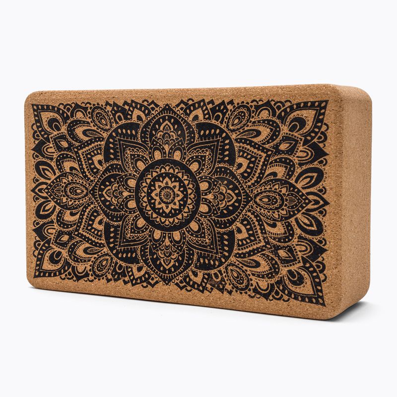 Yoga Design Lab Cork Yoga cube mandala nero 3