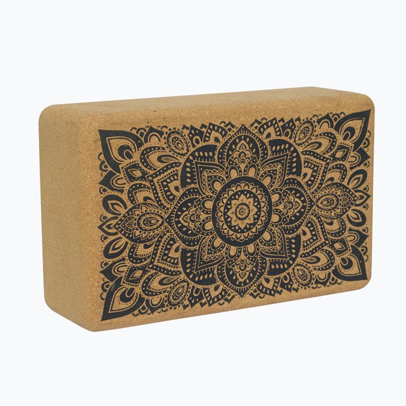 Yoga Design Lab Cork Yoga cube mandala nero 7