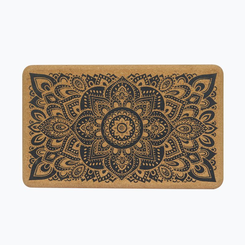 Yoga Design Lab Cork Yoga cube mandala nero 8