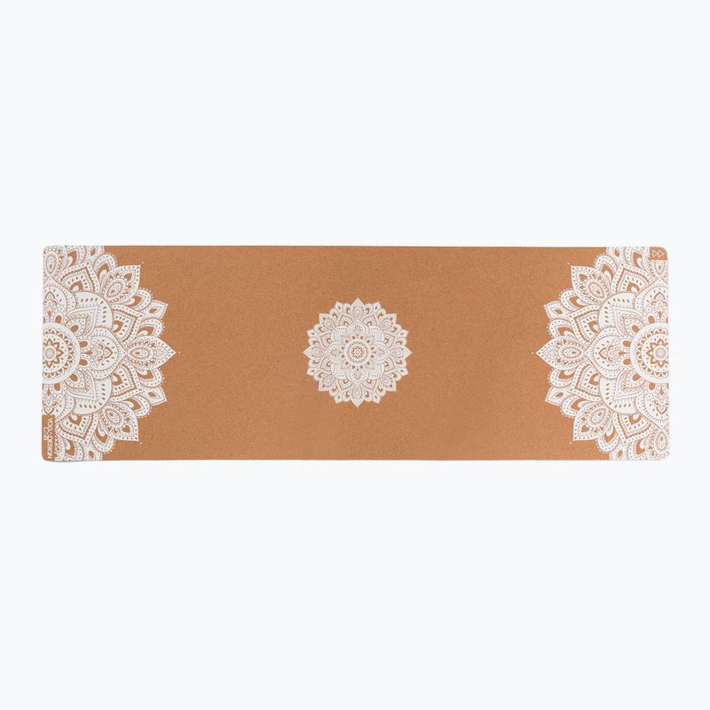 Yoga Design Lab Sughero 5,5 mm mandala bianco tappetino yoga 2