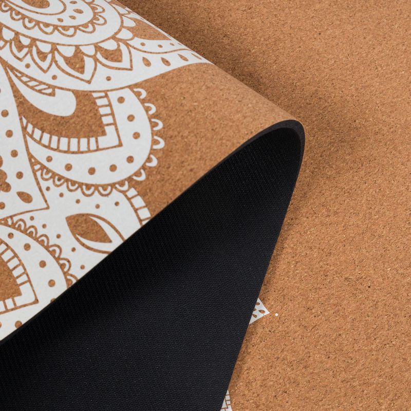 Yoga Design Lab Sughero 5,5 mm mandala bianco tappetino yoga 4