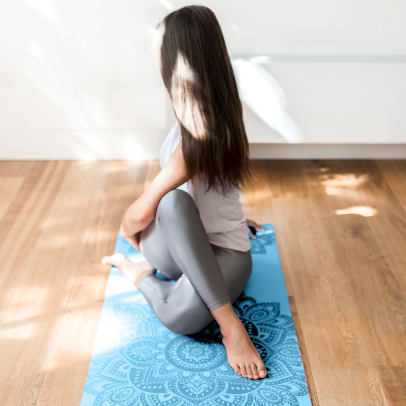 Yoga Design Lab Flow Pure 6 mm mandala aqua yoga mat 5