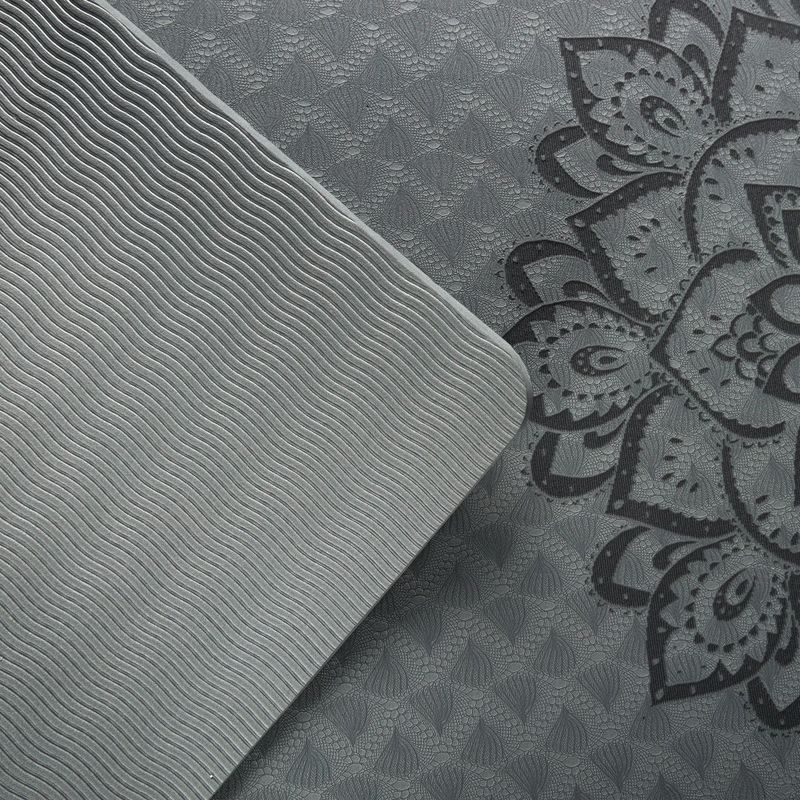 Yoga Design Lab Flow Pure 6 mm mandala charcoal yoga mat 4