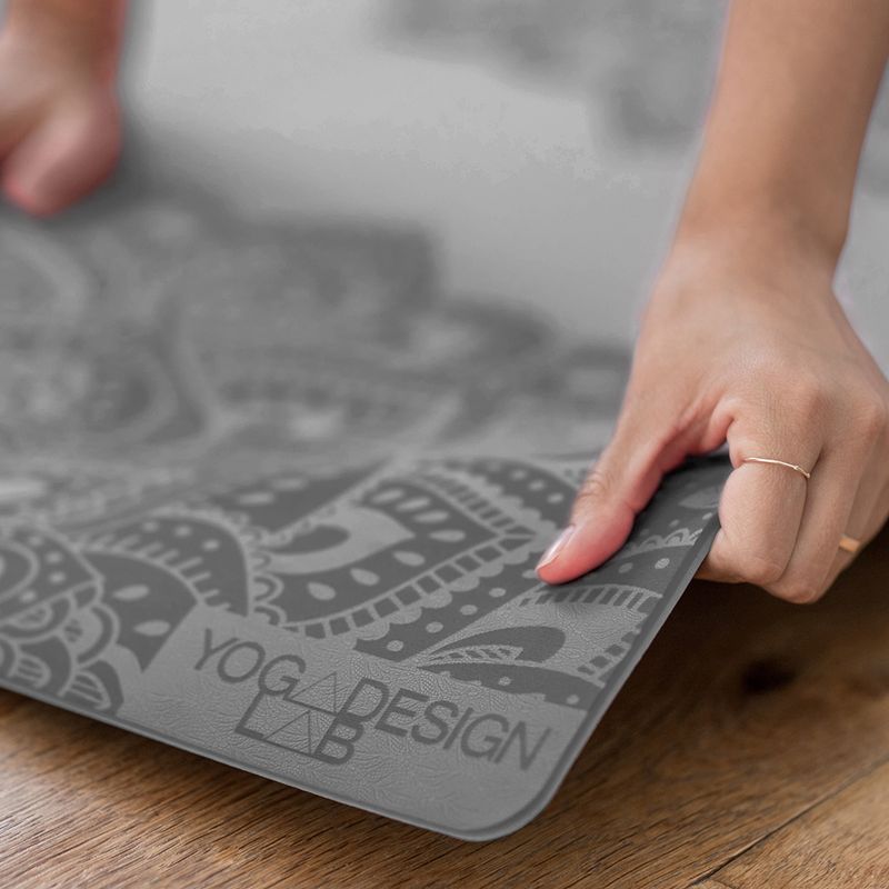 Yoga Design Lab Flow Pure 6 mm mandala charcoal yoga mat 8