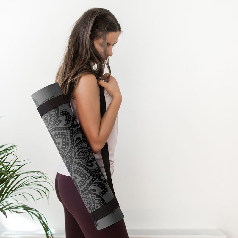 Yoga Design Lab Flow Pure 6 mm mandala charcoal yoga mat 10