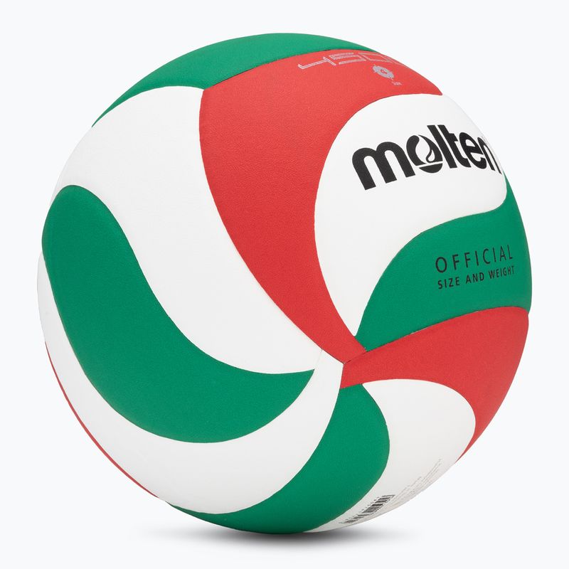 Pallavolo Molten V4M4500-4 bianco/verde/rosso misura 4 2