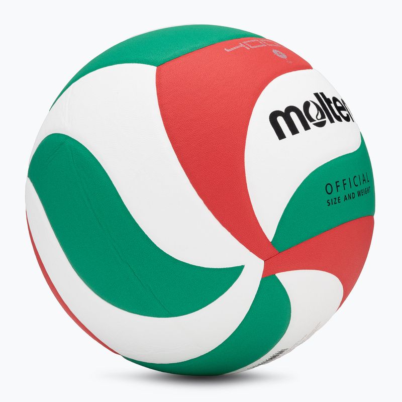 Pallavolo Molten V4M4000-4 bianco/verde/rosso misura 4 2