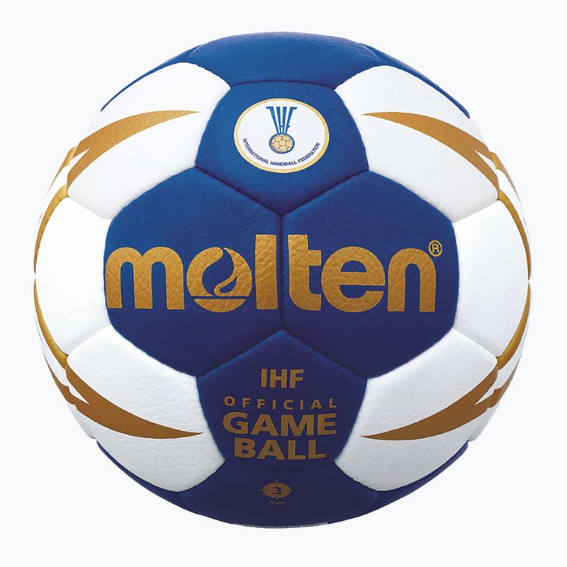 Pallamano Molten H3X5001-BW IHF blu/bianco taglia 3