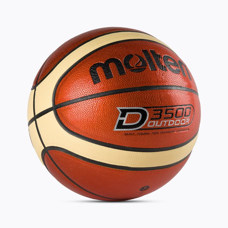 Pallacanestro Molten B7D3500 Outdoor arancione taglia 7 2