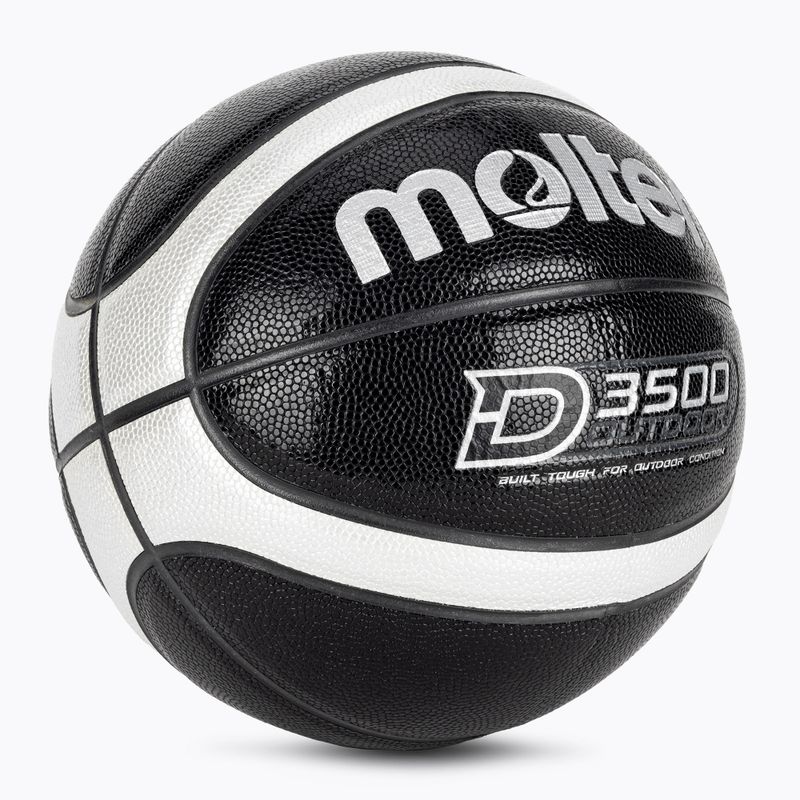 Pallacanestro Molten B6D3500-KS nero/argento misura 6 2
