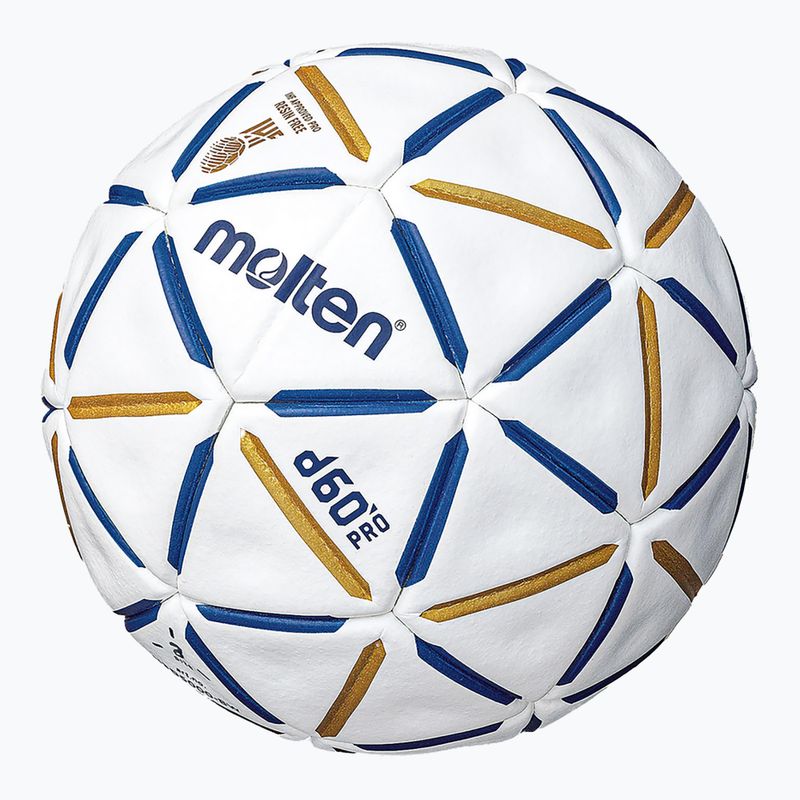Pallamano Molten H3D5000-BW d60 PRO IHF-2 blu/bianco misura 2 2