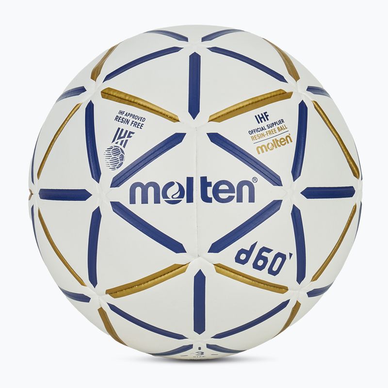 Pallone da pallamano Molten H3D4000-BW d60 IHF blue/white taglia 3