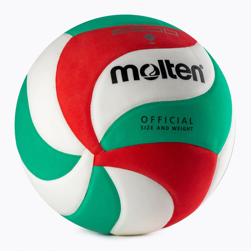Pallavolo Molten V5M2200 bianco/rosso/verde misura 5