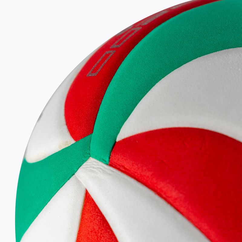 Pallavolo Molten V5M2200 bianco/rosso/verde misura 5 3