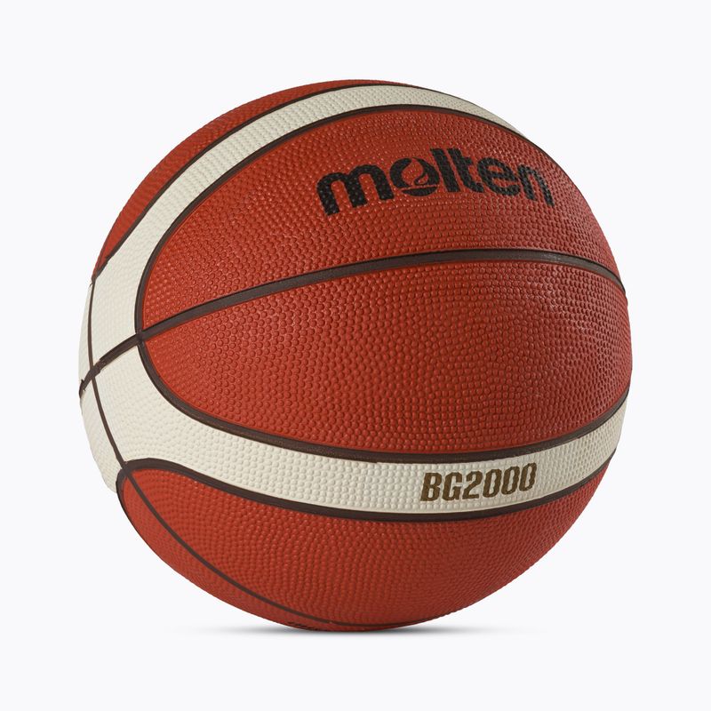 Pallacanestro Molten B5G2000 FIBA arancione taglia 5 2