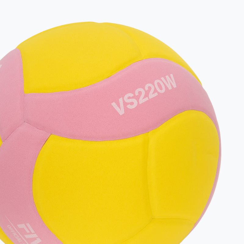 Pallone da pallavolo Mikasa VS220W yellow/pink 3