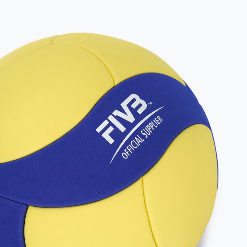 Pallone da pallavolo Mikasa VS123W yellow/blue misura 5 3