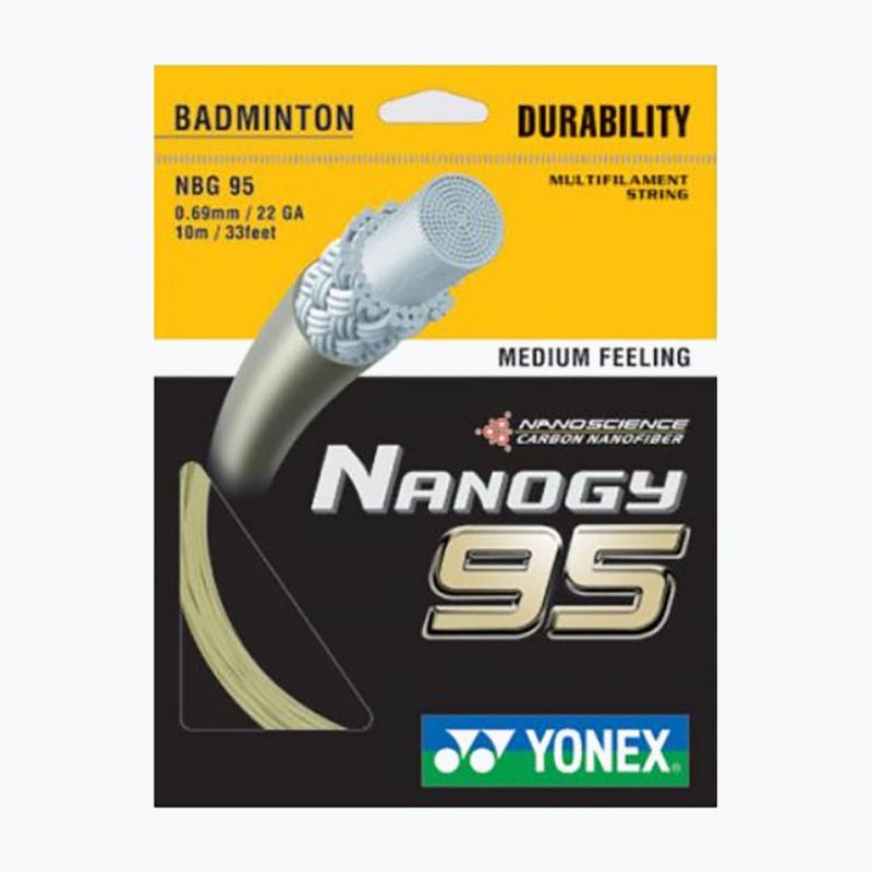 Corda da badminton YONEX NBG 95 Set 10 m oro