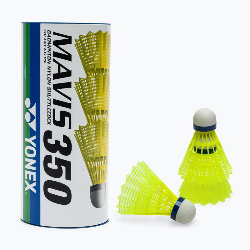 YONEX Mavis 350 Y volani da badminton 3 pz. giallo