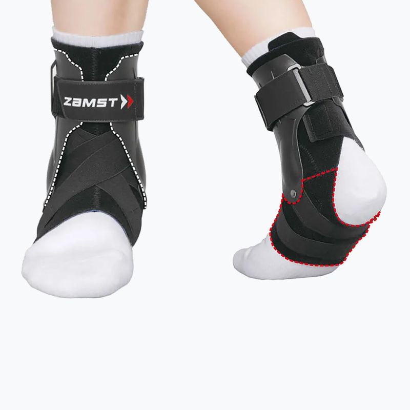 Zamst A2-DX Stabilizzatore di caviglia destra nero 6