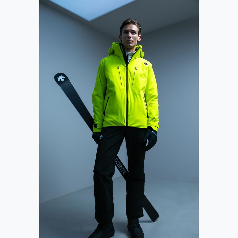 Giacca da sci da uomo Descente Finder gigante giallo 3