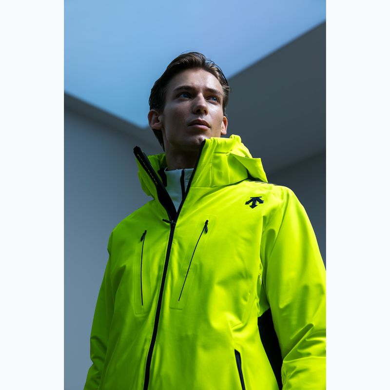 Giacca da sci da uomo Descente Finder gigante giallo 6