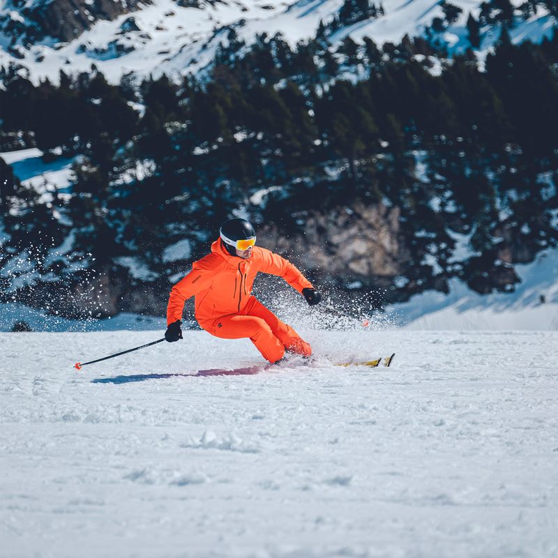 Giacca da sci da uomo Descente Straight Line mandarino arancione 2