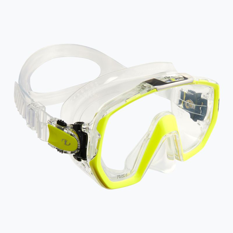 Maschera subacquea TUSA Freedom Elite bianco/giallo