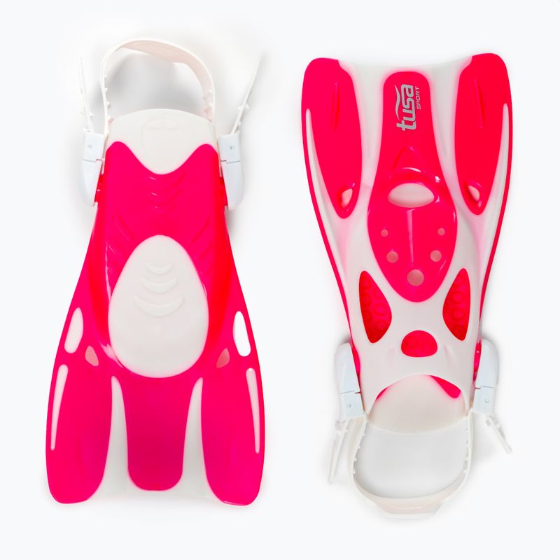 TUSA Sportstrap Snorkel Fin rosa/bianco 2