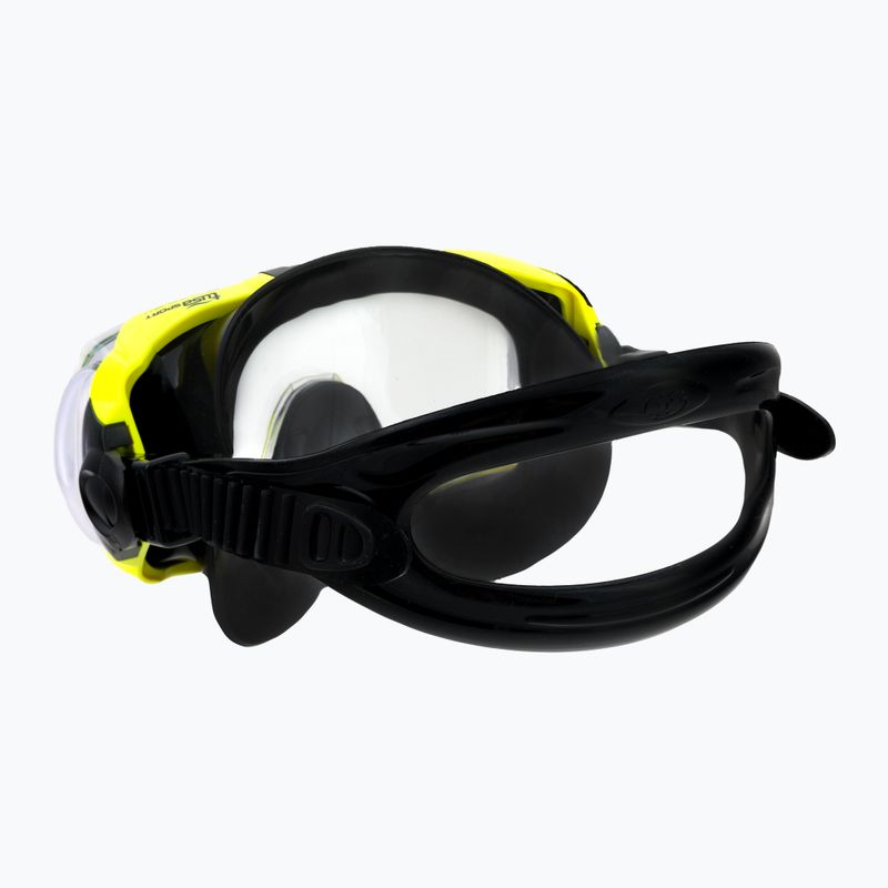 TUSA Visio Tri-Ex maschera subacquea giallo/nero 4