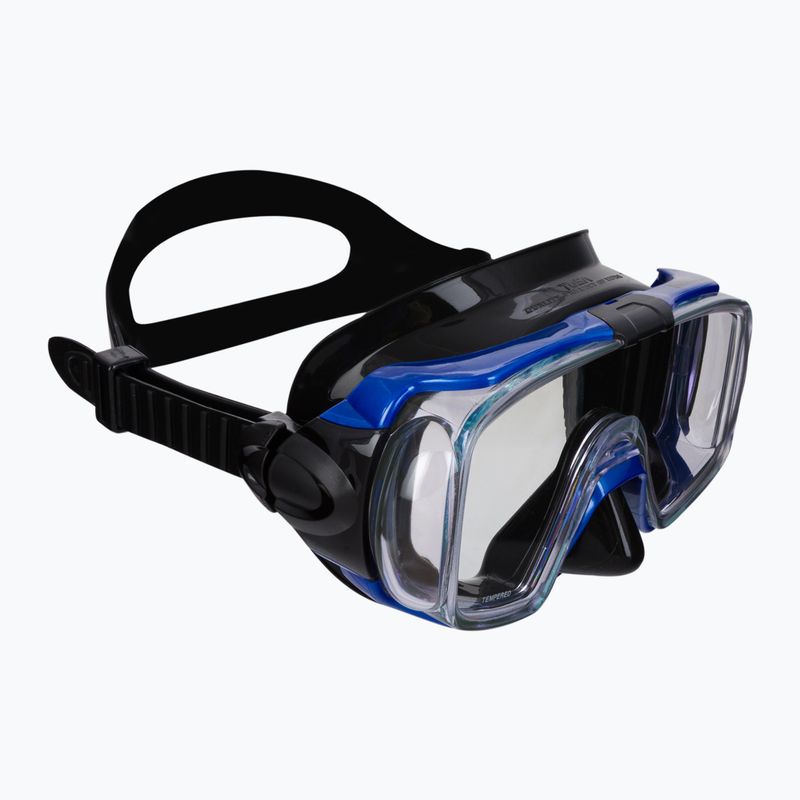 TUSA Visio Tri-Ex Maschera subacquea blu/nera