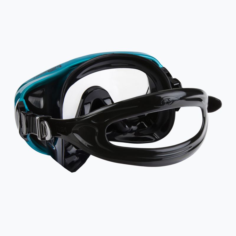 TUSA Sportmask maschera subacquea turchese/nera 4