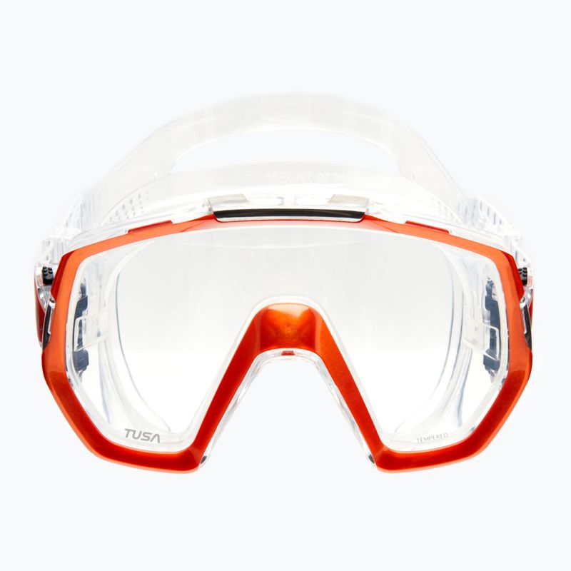 Maschera subacquea TUSA Freedom Elite bianco/arancio 2