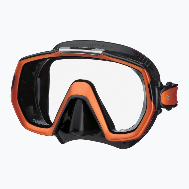 TUSA Freedom Elite maschera subacquea arancione/nera 4