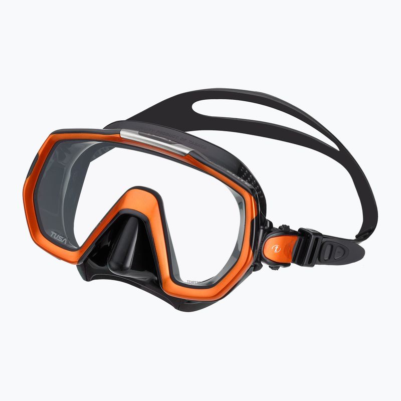 TUSA Freedom Elite maschera subacquea arancione/nera 5