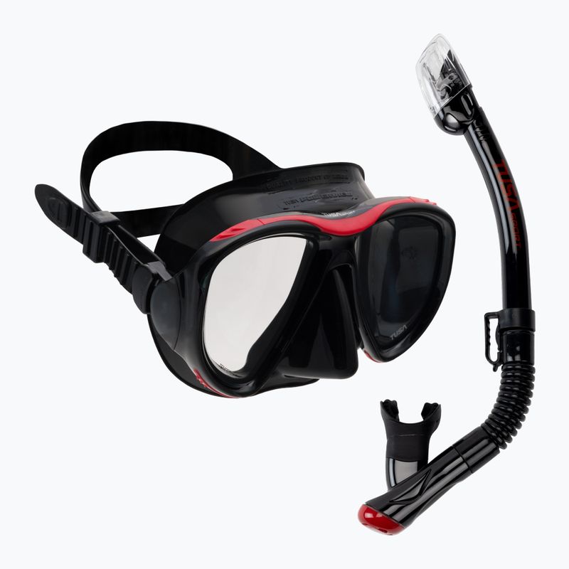 Kit di immersione TUSA Powerview rosso/nero