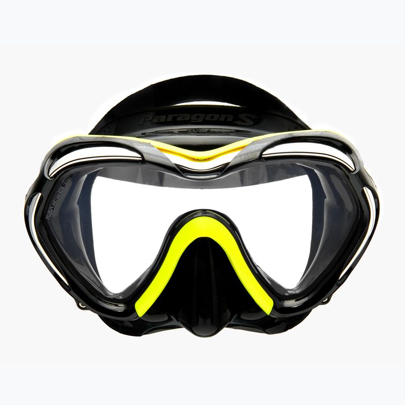 TUSA Paragon S maschera subacquea nera/gialla 2