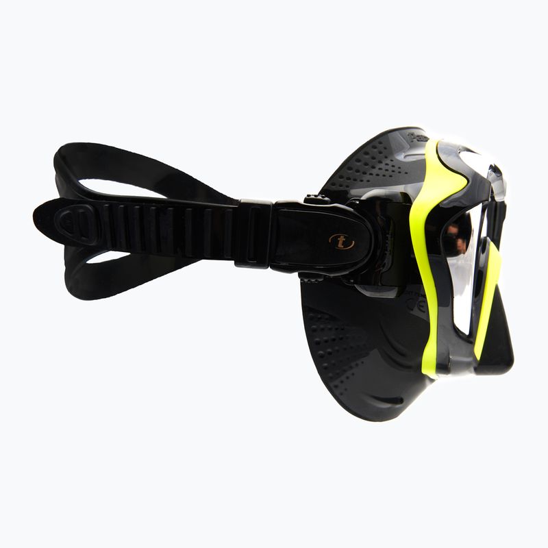 TUSA Paragon S maschera subacquea nera/gialla 3