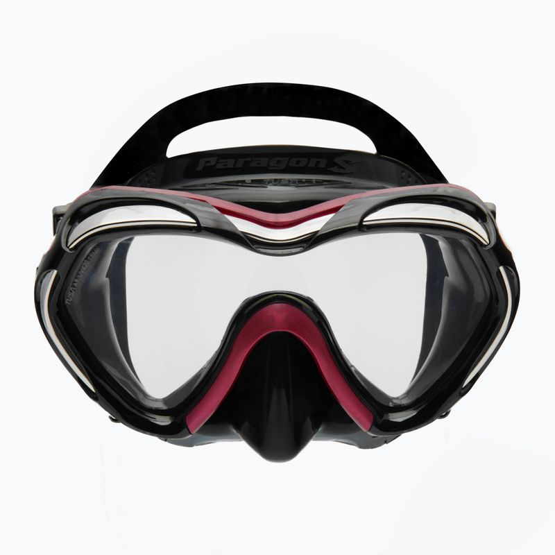 TUSA Paragon S maschera subacquea nera/rosa 2