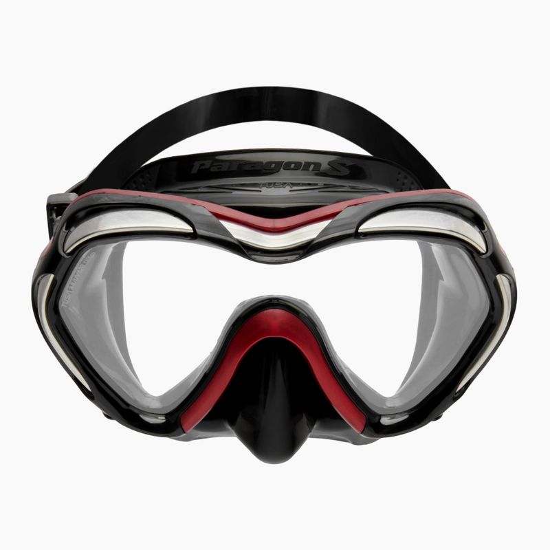 TUSA Paragon S maschera subacquea nera/rossa 2