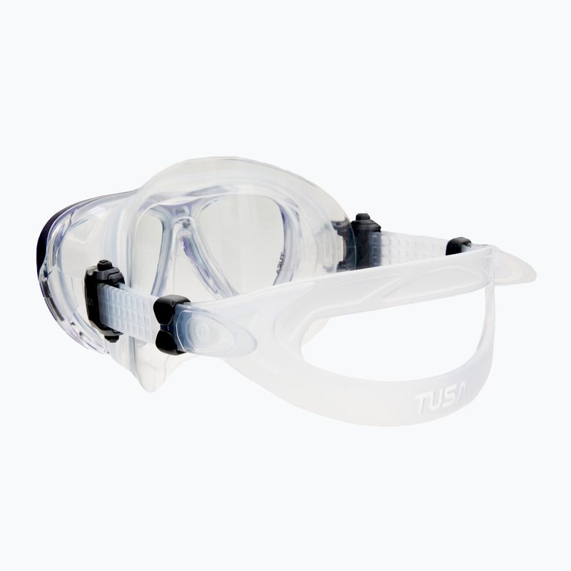 Maschera subacquea TUSA Intega bianco/blu 4