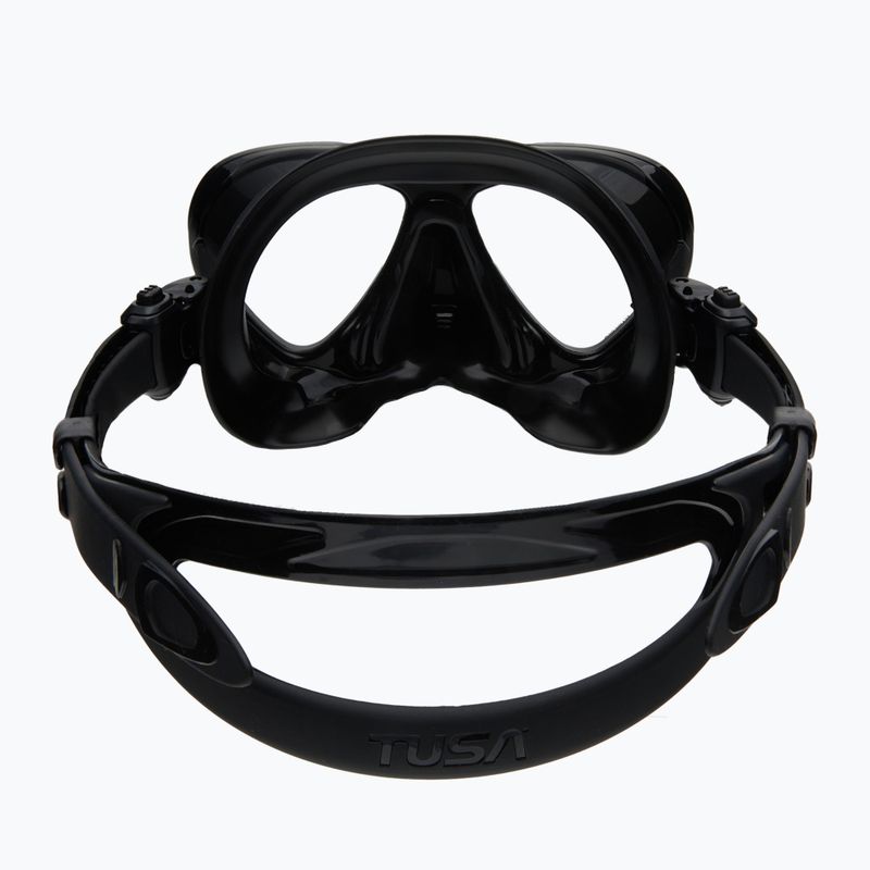 TUSA Intega maschera subacquea nera/nera 5