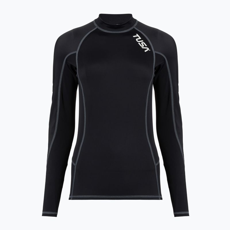 Maglia a maniche lunghe da nuoto da donna TUSA Black rashguard