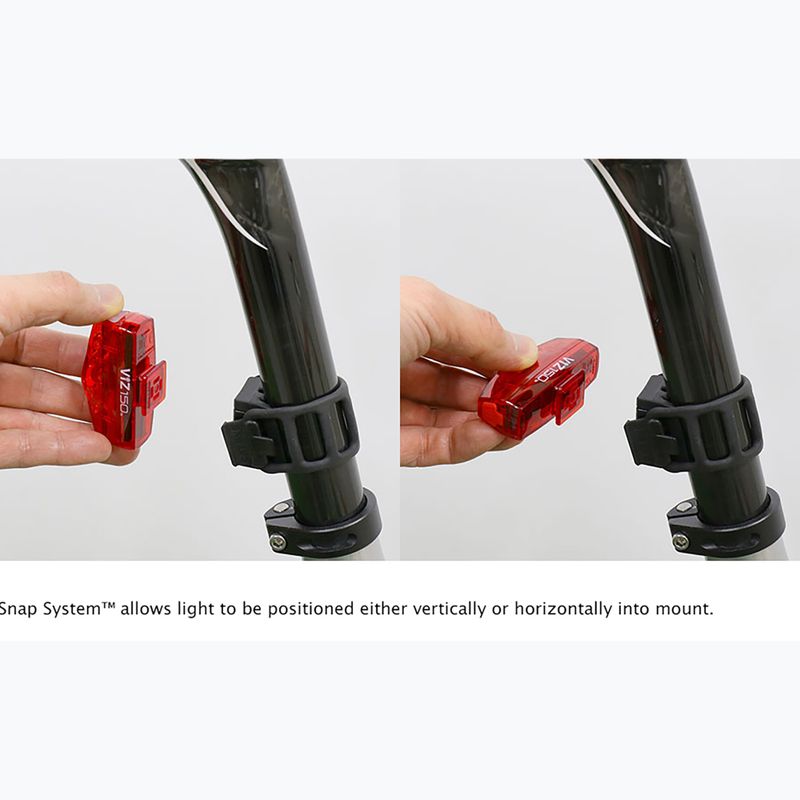 Luce posteriore per bicicletta Cateye TL-LD800 VIZ150 USB-C red 3