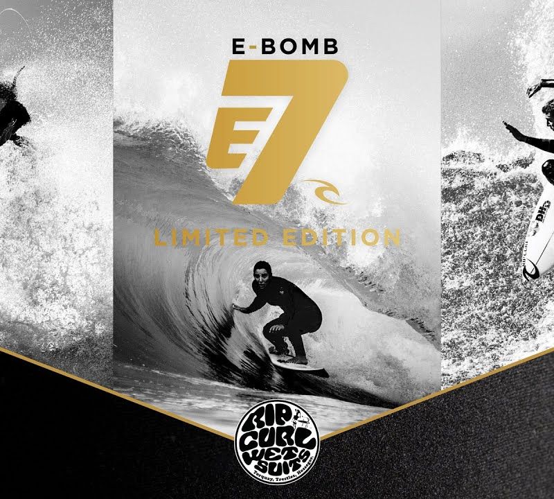 Muta Rip Curl E Bomb LTD 4/3 GB Z/Free ST nera da uomo 10