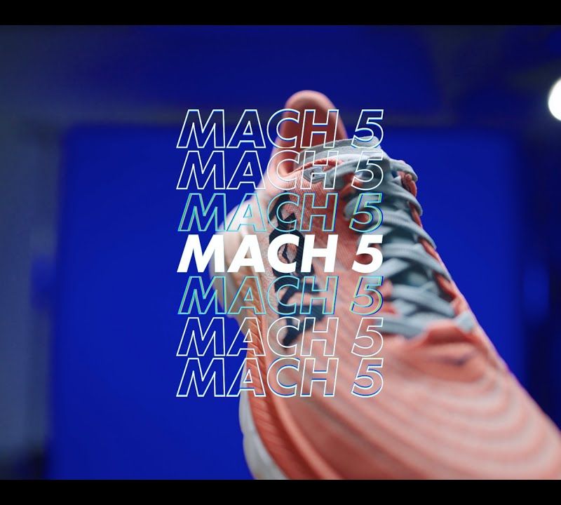 Scarpe da corsa da donna HOKA Mach 5 ceramica/primula della sera 13