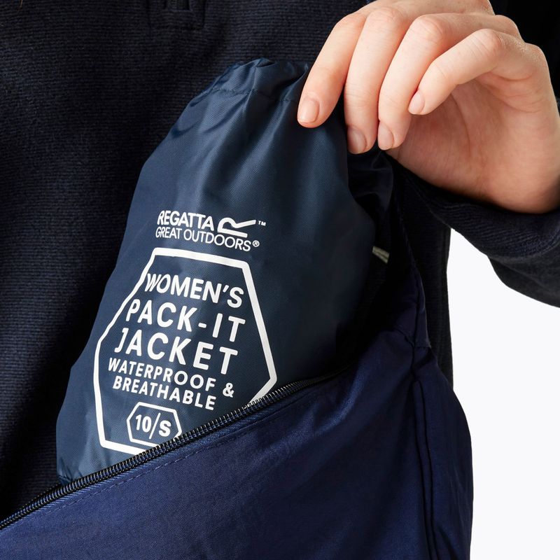 Giacca antipioggia da donna REGATTA Pack-It III midnight 6