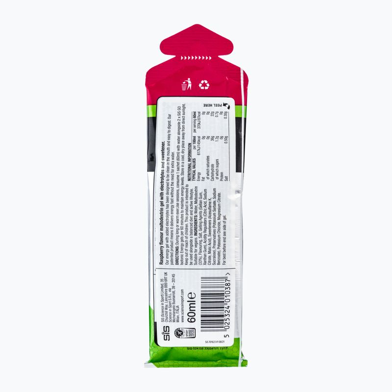 Science in Sport gel energetico elettrolitico SIS131052 lampone 60 ml 2